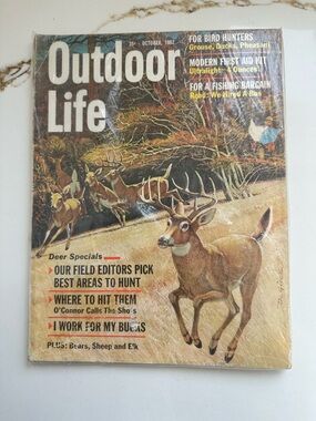 Outdoor Life Magazine Oct 1962 Deer Hunting Issue Hunting Fishing Collectible